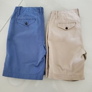 Ralph Lauren Two Blue and Tan  shorts. Size 4